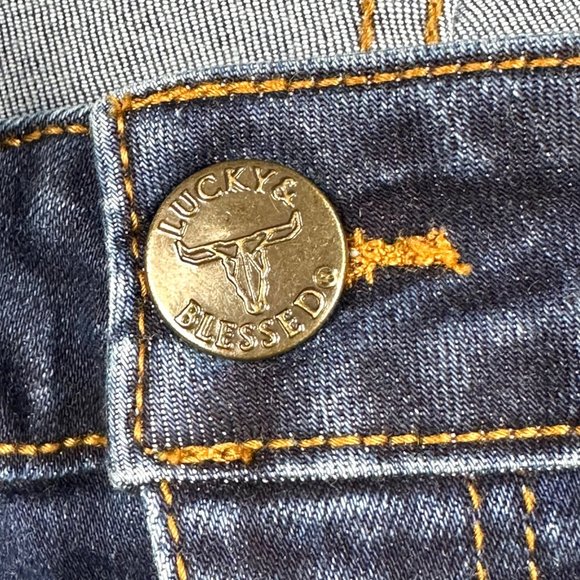 Lucky & Blessed High Rise Straight Leg Jeans - 37" x 32.75" - Picture 6 of 8
